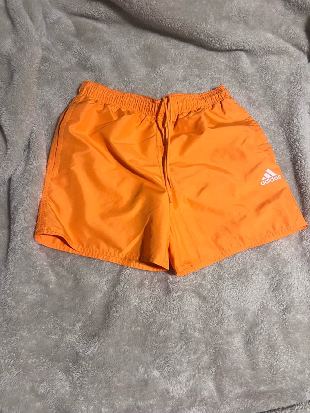 adidas Bright Orange Athletic Swim Shorts